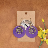 Tree of Life Round Earrings