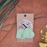 Heart Earrings with Arrow Charm