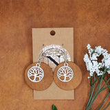 Tree of Life Round Earrings