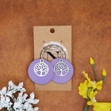 Tree of Life Round Earrings