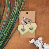 Heart Earring with Heart Charm