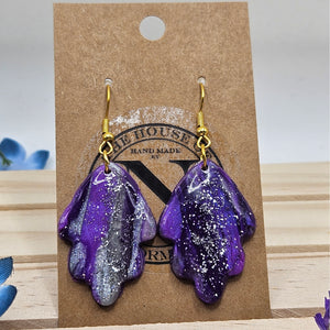 Cosmic Bloom Handcrafted Polymer Clay Earrings