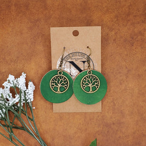 Tree of Life Round Earrings