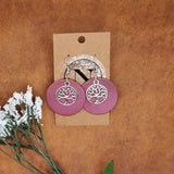 Tree of Life Round Earrings